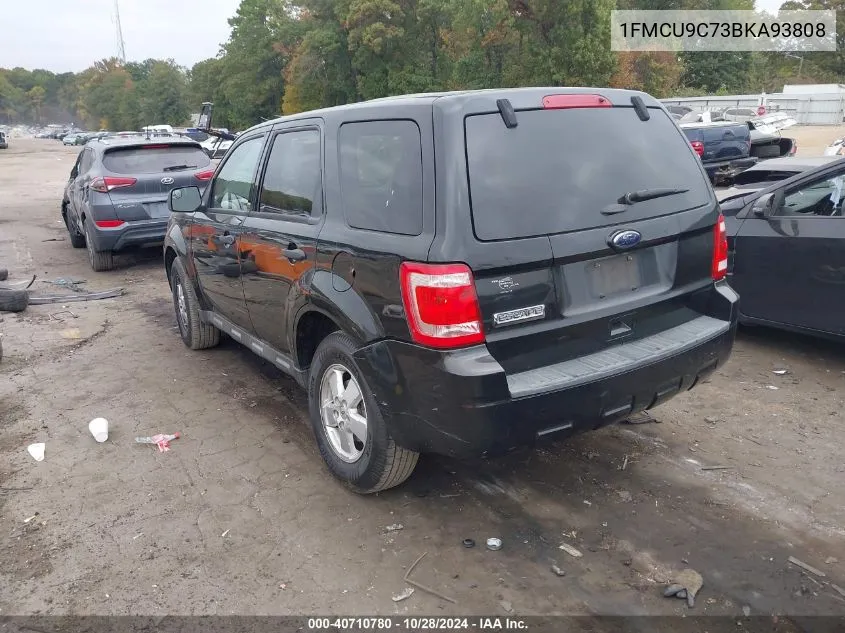 2011 Ford Escape Xls VIN: 1FMCU9C73BKA93808 Lot: 40710780