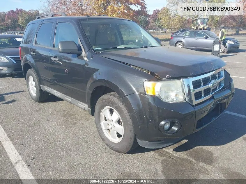 2011 Ford Escape Xlt VIN: 1FMCU0D78BKB90349 Lot: 40722226