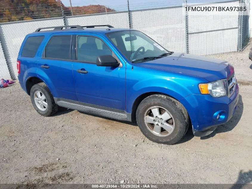 2011 Ford Escape Xlt VIN: 1FMCU9D71BKA97385 Lot: 40729364