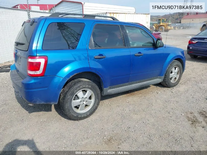 2011 Ford Escape Xlt VIN: 1FMCU9D71BKA97385 Lot: 40729364