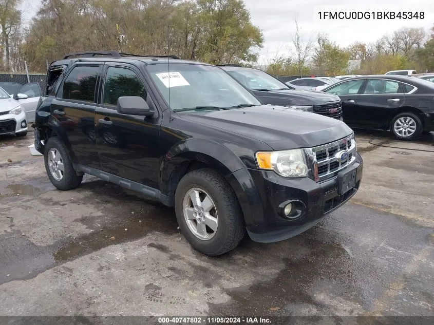 1FMCU0DG1BKB45348 2011 Ford Escape Xlt