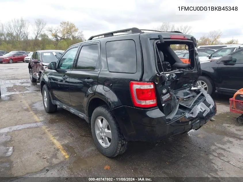 1FMCU0DG1BKB45348 2011 Ford Escape Xlt