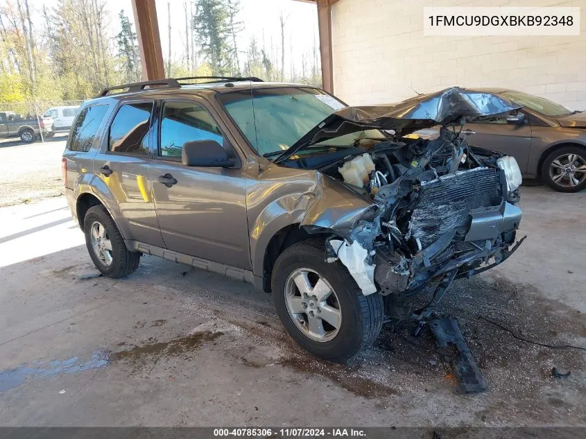 1FMCU9DGXBKB92348 2011 Ford Escape Xlt