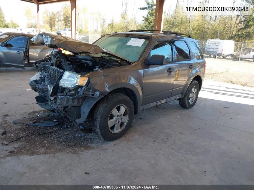 1FMCU9DGXBKB92348 2011 Ford Escape Xlt