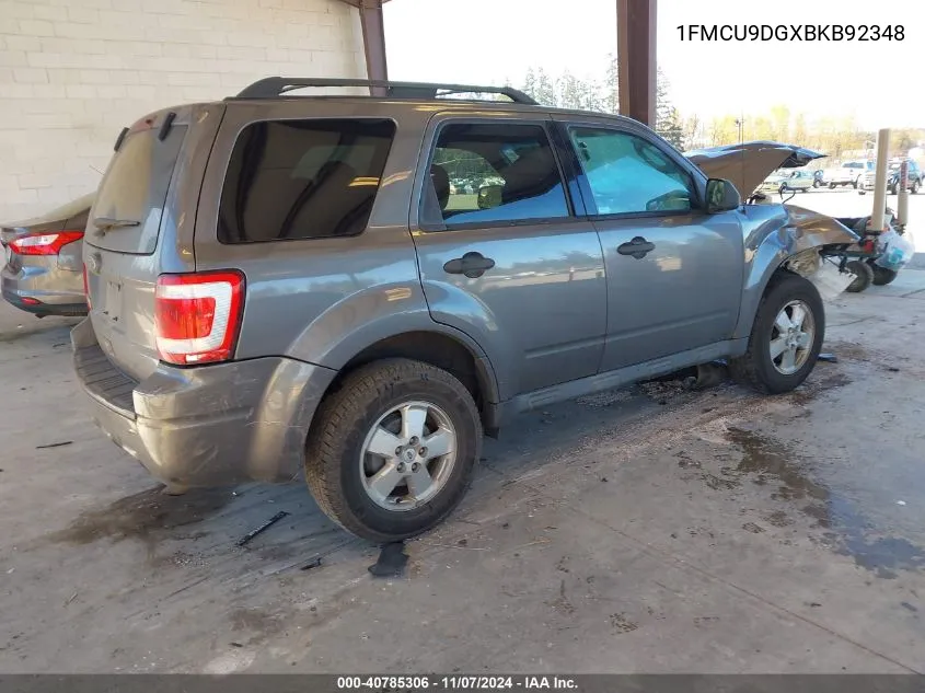 1FMCU9DGXBKB92348 2011 Ford Escape Xlt