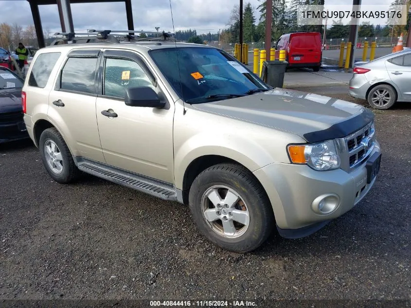 2011 Ford Escape Xlt Automatic VIN: 1FMCU9D74BKA95176 Lot: 40844416