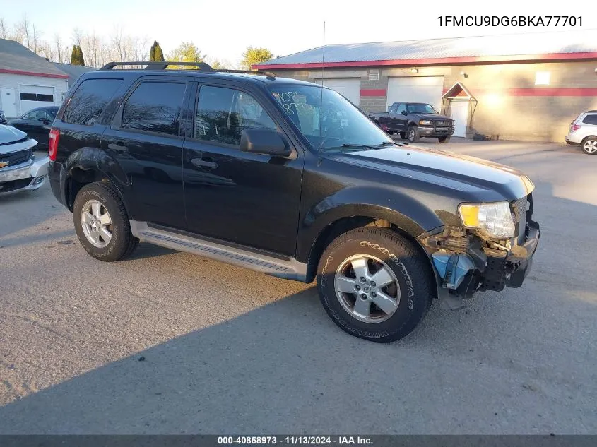 2011 Ford Escape Xlt VIN: 1FMCU9DG6BKA77701 Lot: 40858973