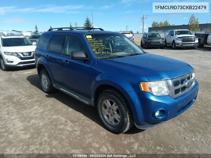 1FMCU9D73CKB22479 2012 Ford Escape Xlt