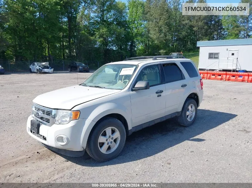 1FMCU0D71CKC60534 2012 Ford Escape Xlt