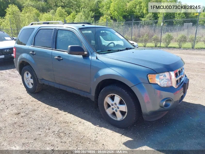 2012 Ford Escape Xlt VIN: 1FMCU0D73CKB28245 Lot: 39378886