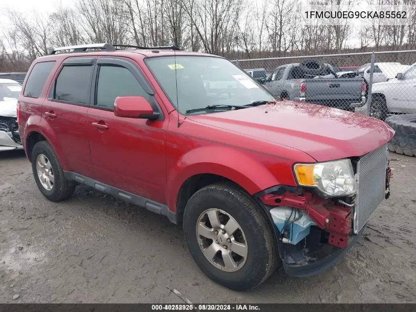 2012 Ford Escape Limited VIN: 1FMCU0EG9CKA85562 Lot: 40252925