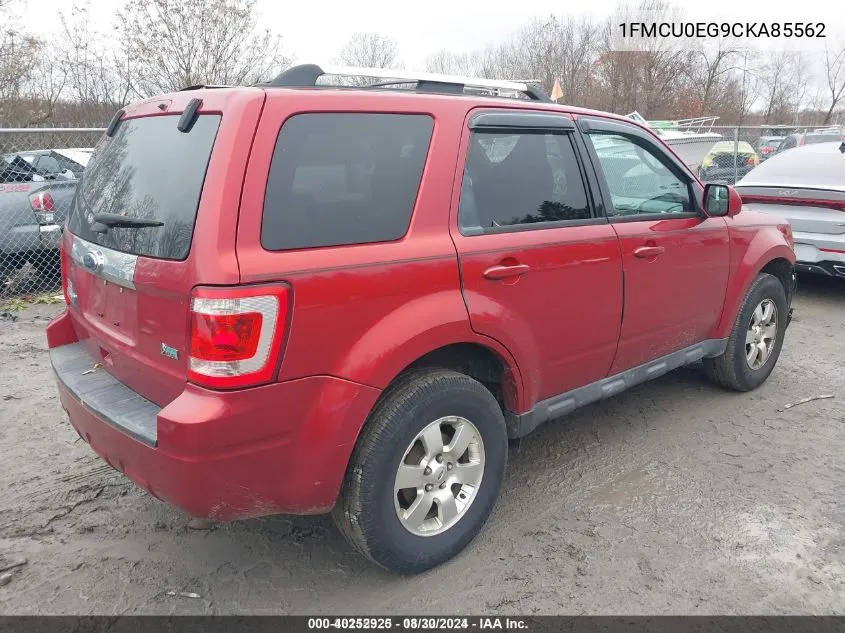 2012 Ford Escape Limited VIN: 1FMCU0EG9CKA85562 Lot: 40252925