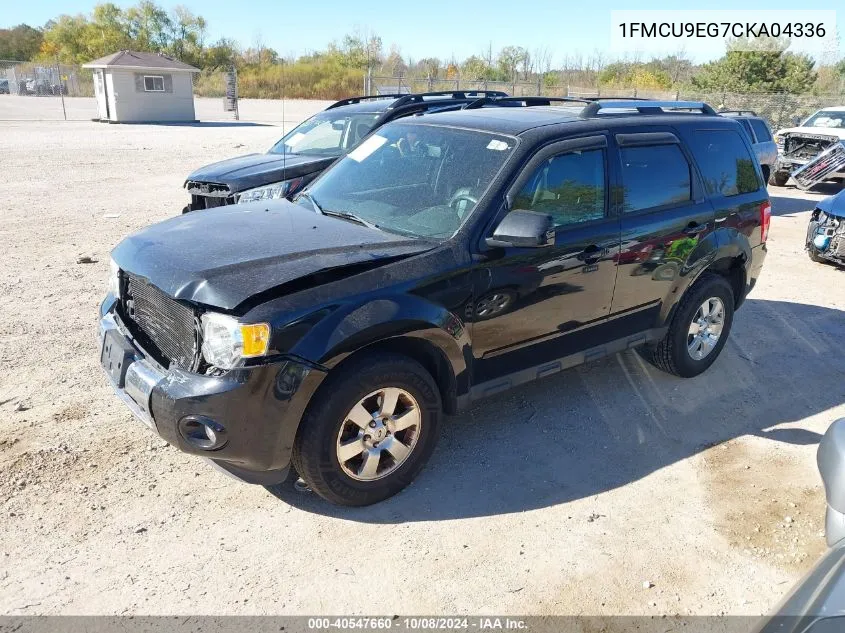 2012 Ford Escape Limited VIN: 1FMCU9EG7CKA04336 Lot: 40547660