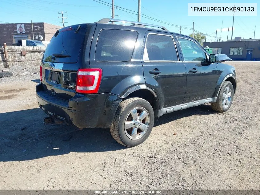 1FMCU9EG1CKB90133 2012 Ford Escape Limited