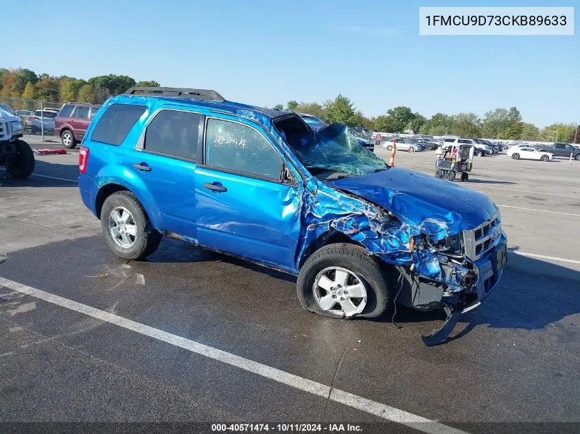 2012 Ford Escape Xlt VIN: 1FMCU9D73CKB89633 Lot: 40571474