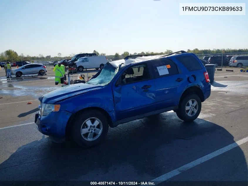 2012 Ford Escape Xlt VIN: 1FMCU9D73CKB89633 Lot: 40571474