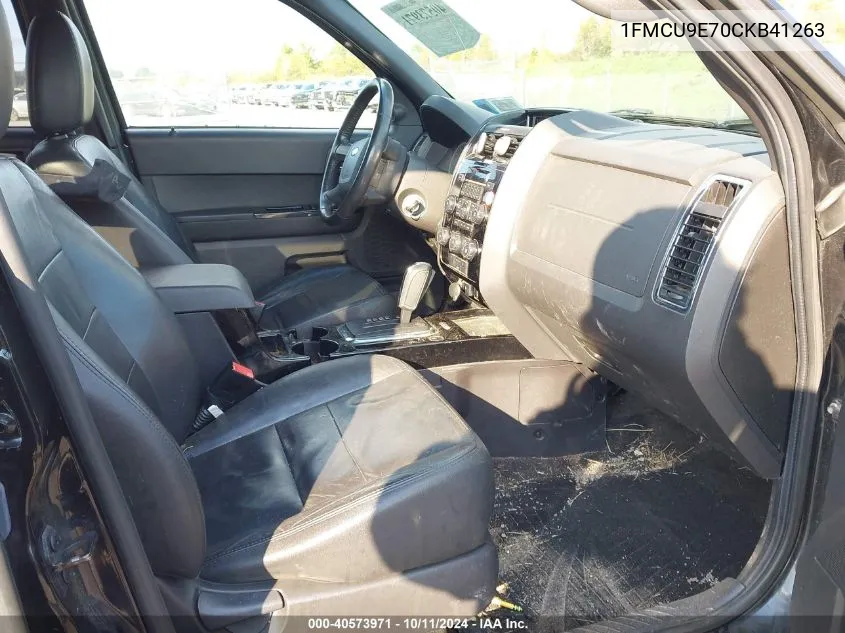 1FMCU9E70CKB41263 2012 Ford Escape Limited