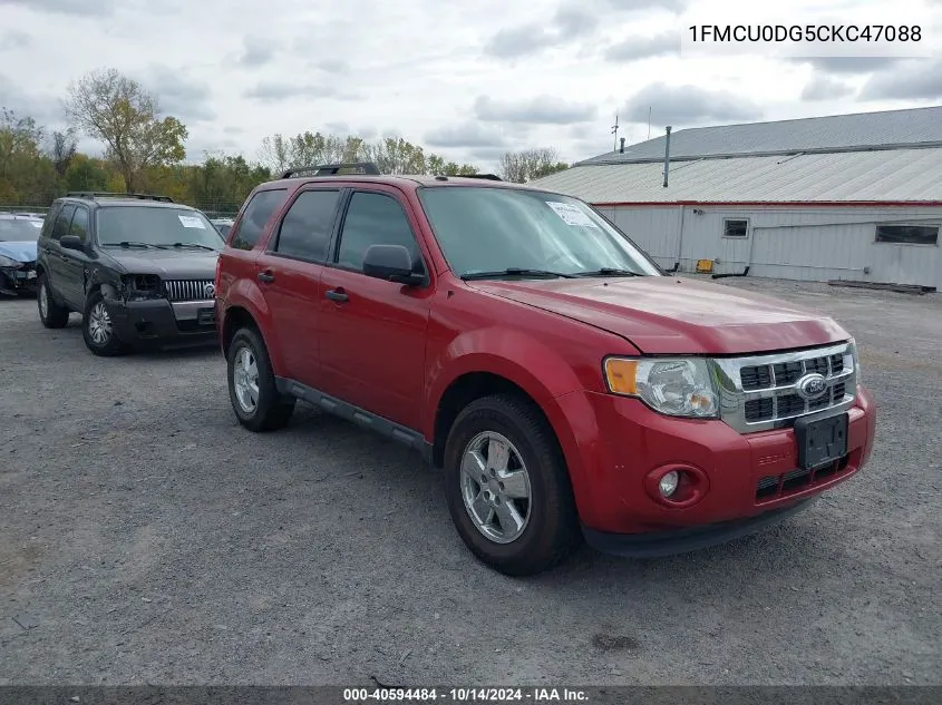 2012 Ford Escape Xlt VIN: 1FMCU0DG5CKC47088 Lot: 40594484