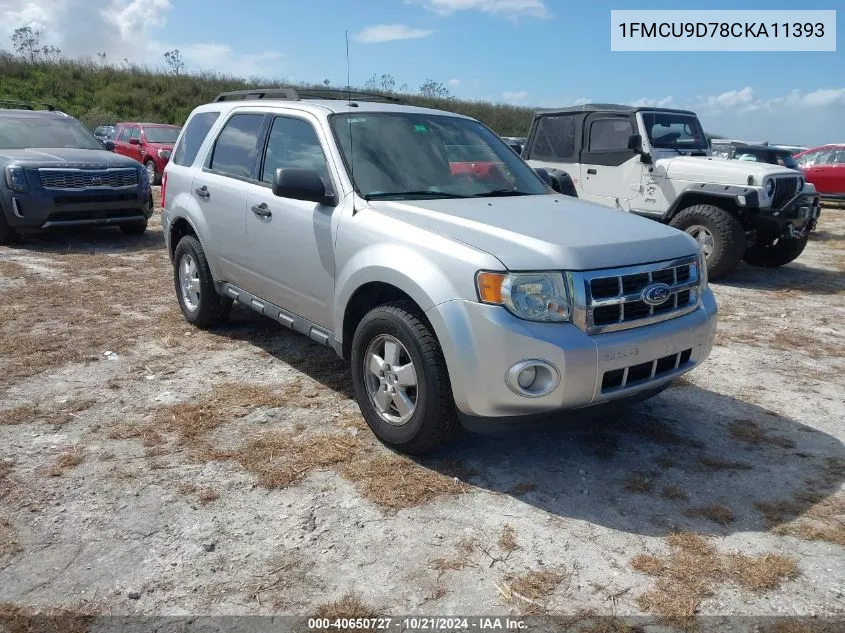 2012 Ford Escape Xlt VIN: 1FMCU9D78CKA11393 Lot: 40650727