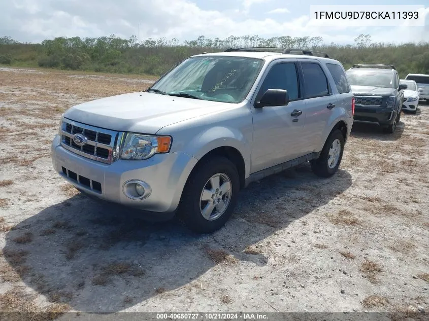 2012 Ford Escape Xlt VIN: 1FMCU9D78CKA11393 Lot: 40650727