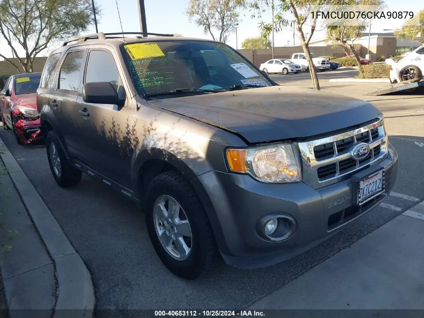 2012 Ford Escape Xlt VIN: 1FMCU0D76CKA90879 Lot: 40653112