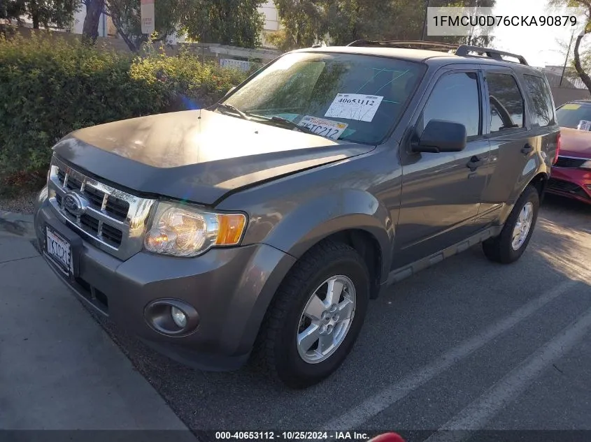 2012 Ford Escape Xlt VIN: 1FMCU0D76CKA90879 Lot: 40653112