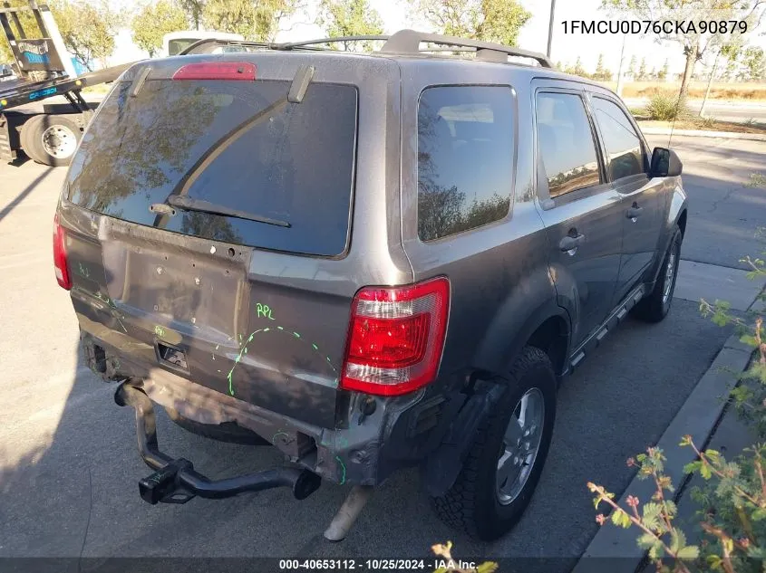 2012 Ford Escape Xlt VIN: 1FMCU0D76CKA90879 Lot: 40653112