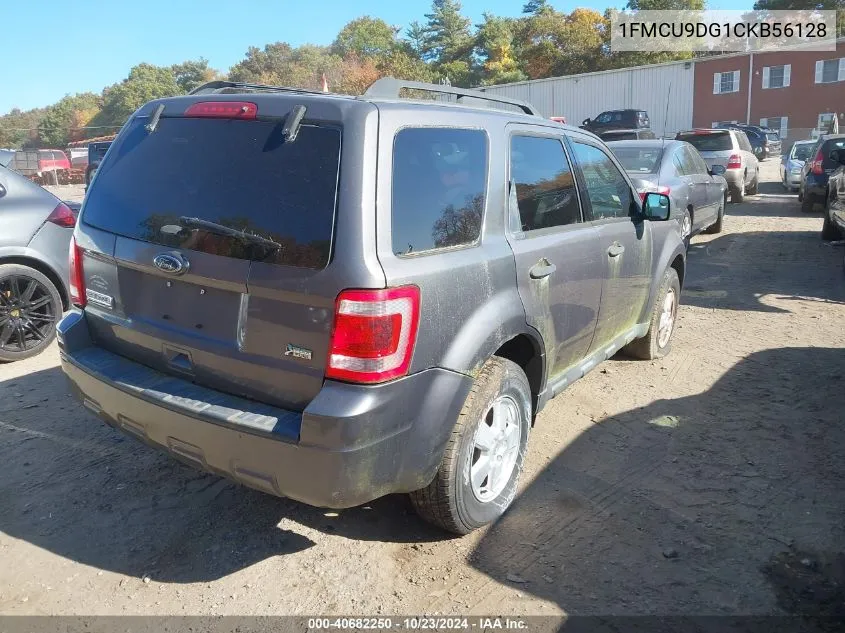 2012 Ford Escape Xlt VIN: 1FMCU9DG1CKB56128 Lot: 40682250