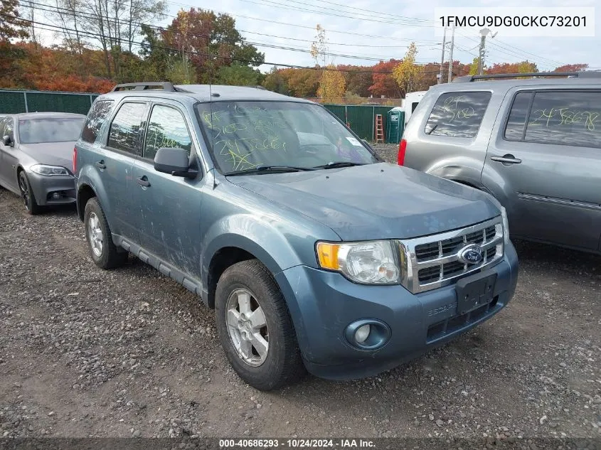 2012 Ford Escape Xlt VIN: 1FMCU9DG0CKC73201 Lot: 40686293