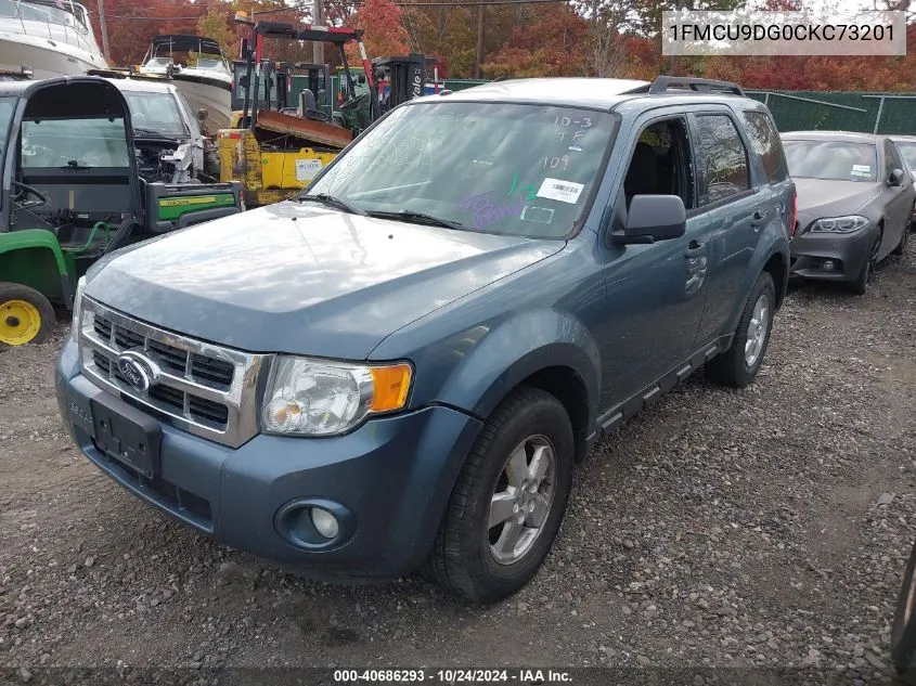 2012 Ford Escape Xlt VIN: 1FMCU9DG0CKC73201 Lot: 40686293