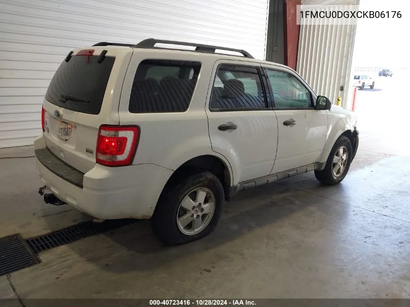 1FMCU0DGXCKB06176 2012 Ford Escape Xlt