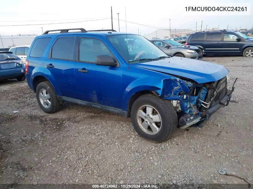 2012 Ford Escape Xlt VIN: 1FMCU9DG4CKC24261 Lot: 40724962