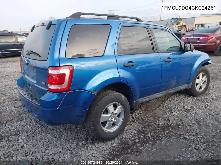 1FMCU9DG4CKC24261 2012 Ford Escape Xlt