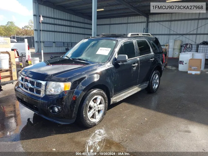 2012 Ford Escape Xlt VIN: 1FMCU9D73CKA27968 Lot: 40727919