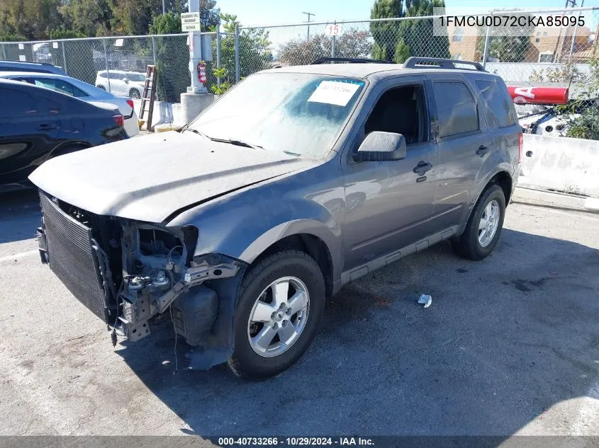 2012 Ford Escape Xlt VIN: 1FMCU0D72CKA85095 Lot: 40733266