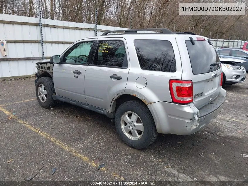 1FMCU0D79CKB02927 2012 Ford Escape Xlt