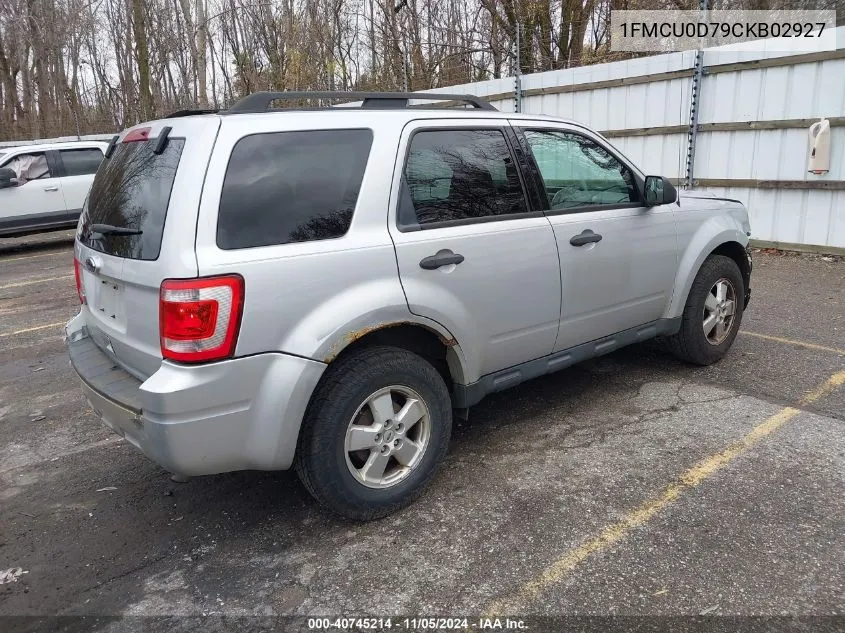 1FMCU0D79CKB02927 2012 Ford Escape Xlt