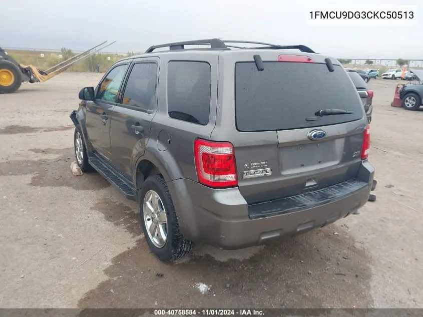 1FMCU9DG3CKC50513 2012 Ford Escape Xlt