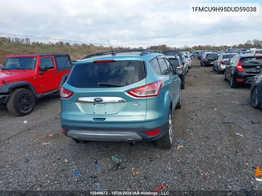 2013 Ford Escape Sel VIN: 1FMCU9H95DUD59038 Lot: 12049673