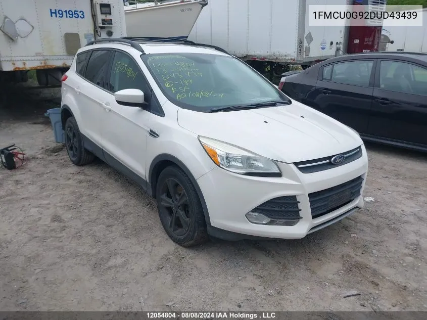 2013 Ford Escape Se VIN: 1FMCU0G92DUD43439 Lot: 12054804