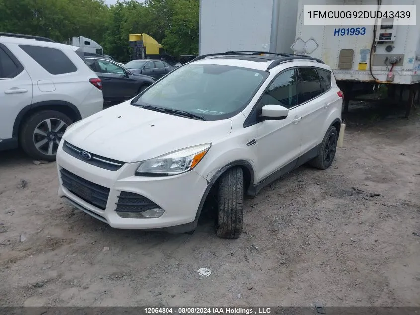 2013 Ford Escape Se VIN: 1FMCU0G92DUD43439 Lot: 12054804