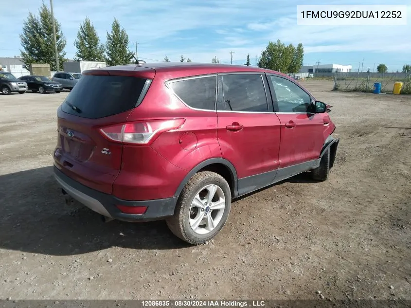 2013 Ford Escape Se VIN: 1FMCU9G92DUA12252 Lot: 12086835