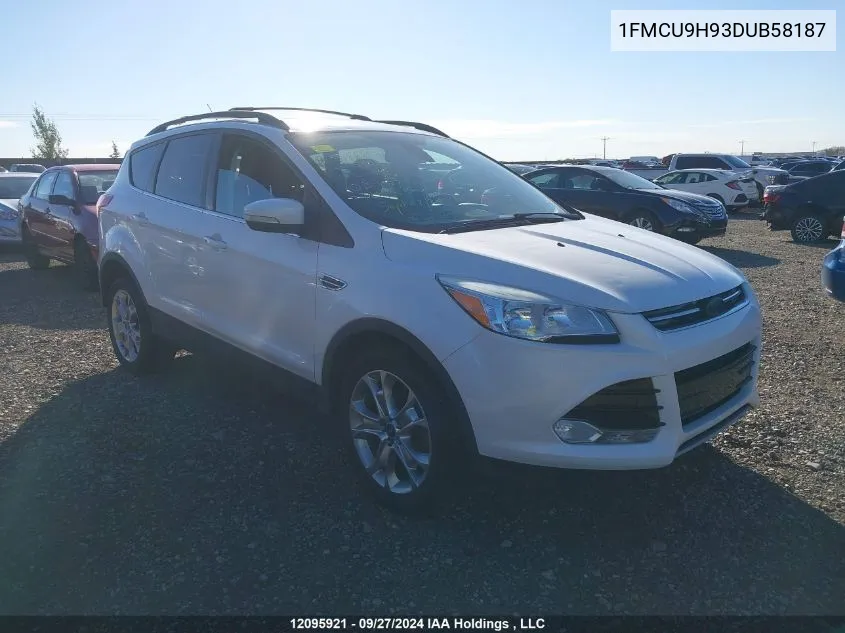 2013 Ford Escape Sel VIN: 1FMCU9H93DUB58187 Lot: 12095921