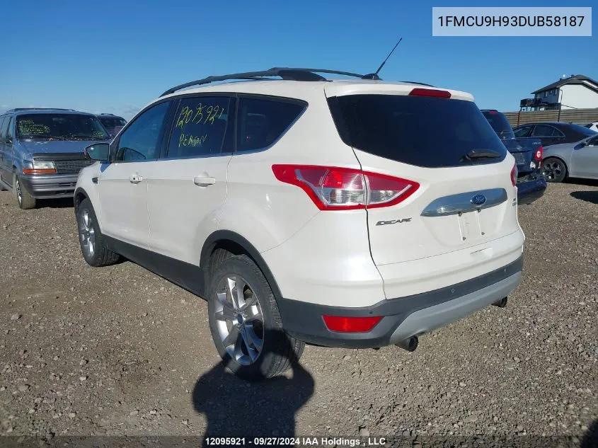 2013 Ford Escape Sel VIN: 1FMCU9H93DUB58187 Lot: 12095921