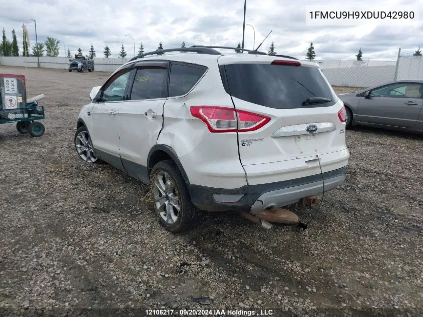 2013 Ford Escape Sel VIN: 1FMCU9H9XDUD42980 Lot: 12106217