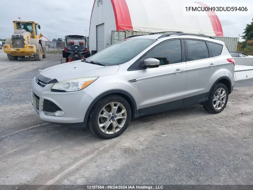 2013 Ford Escape Sel VIN: 1FMCU0H93DUD59406 Lot: 12107554