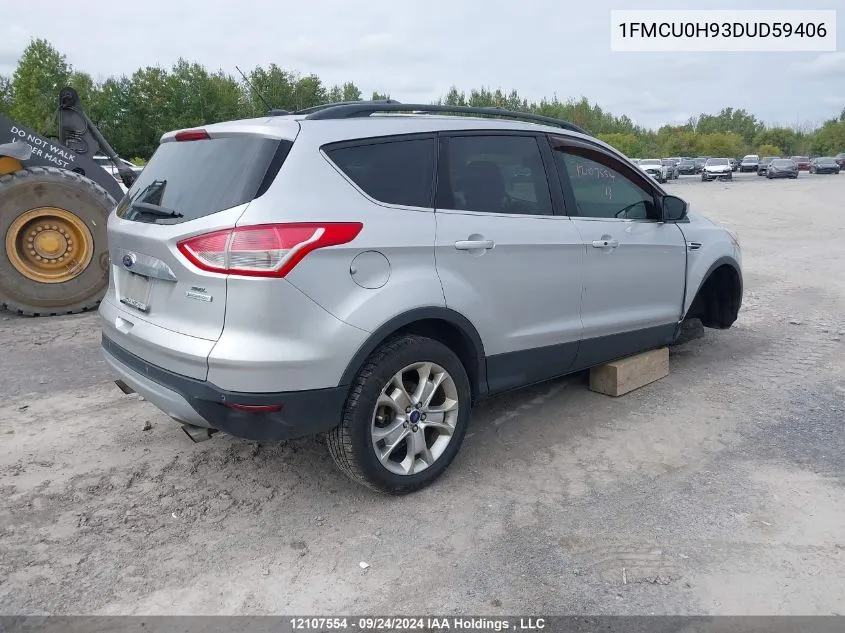 2013 Ford Escape Sel VIN: 1FMCU0H93DUD59406 Lot: 12107554