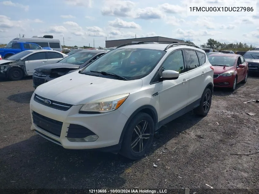 2013 Ford Escape VIN: 1FMCU0GX1DUC27986 Lot: 12113655