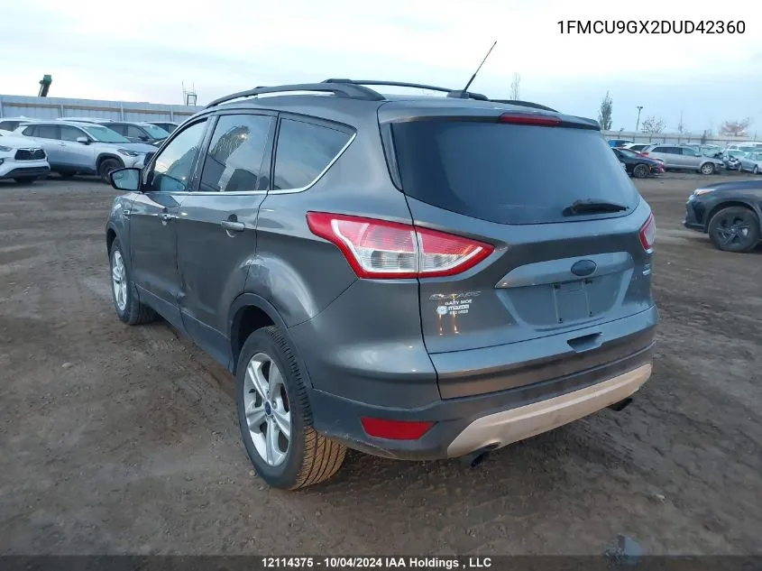 2013 Ford Escape Se VIN: 1FMCU9GX2DUD42360 Lot: 12114375