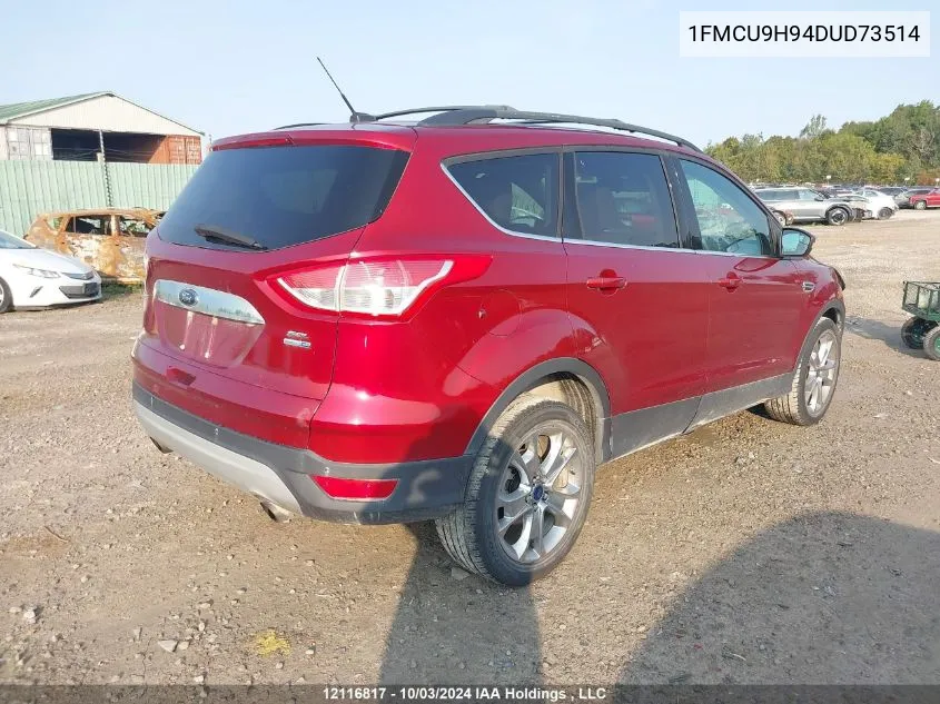 2013 Ford Escape Sel VIN: 1FMCU9H94DUD73514 Lot: 12116817